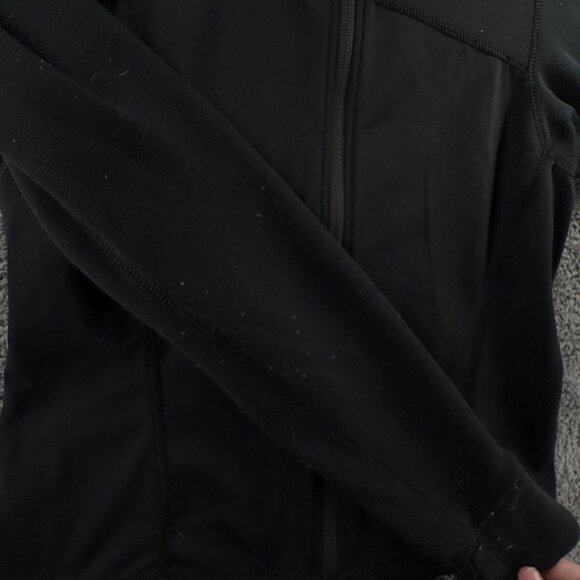 Patagonia Women XS Full Zip Black Jacket USA Made Stretch Adult Outdoors Logo - Picture 14 of 16